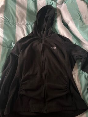 The North Face Black Hooded Zip Fleece Jacket